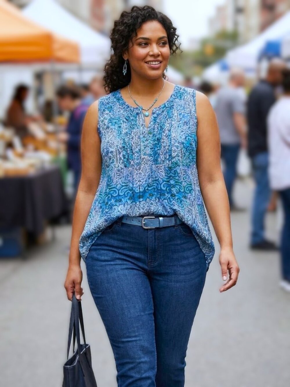 KIM ROGERS Sleeveless Top. Plus Size 2X